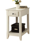 Bowery Hill End Table in White