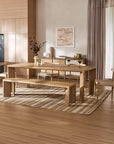 Casa Dining Table with Bench Set