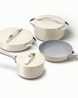 Caraway Non-Toxic Ceramic Nonstick Cookware Set with Storage Organizers