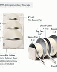 Caraway Non-Toxic Ceramic Nonstick Cookware Set with Storage Organizers