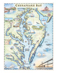 Chesapeake Bay Hand-Drawn Map