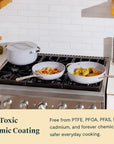 Ceramic Cookware & Minis Set | Nonstick Pots & Pans Set | Non-Toxic