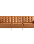 Loft Tufted Vegan Leather Sofa