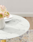 Verne 28" Artificial Marble Dining Table