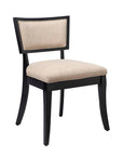 Pristine Upholstered Fabric Dining Chairs Set of 2