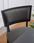 Pristine Upholstered Fabric Dining Chairs Set of 2