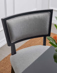 Pristine Upholstered Fabric Dining Chairs Set of 2