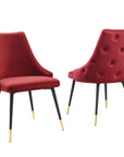Adorn Performance Velvet Dining Side Chair (Set of 2)
