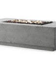 Concrete Rectangular Fire Pit Table
