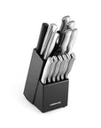 Farberware 15-piece Stamped Stainless Steel Knife Block Set
