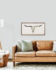 Longhorn Skull Framed Art Print