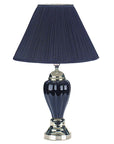 27" Black Ceramic Table Lamp