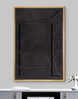 Black Mid-Century Geometry Wall Art