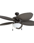 Prominence Home Inland Breeze 52" Bronze Indoor/Outdoor Ceiling Fan with 5 Blades, Bowl Light Kit, Pull Chains & Reverse Airflow
