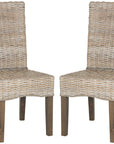 Ozias Wicker Dining Chair (Set of 2)