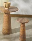 Valentia Tall Round Marble Accent Table