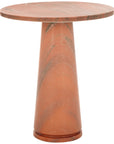 Valentia Tall Round Marble Accent Table