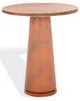 Valentia Tall Round Marble Accent Table