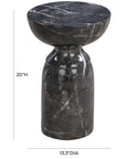 Rue Marble Indoor / Outdoor Round Side Table