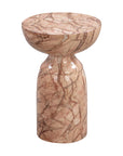 Rue Marble Indoor / Outdoor Round Side Table