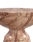 Rue Marble Indoor / Outdoor Round Side Table