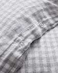 European Linen Gingham Duvet Cover Set