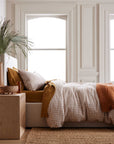 European Linen Gingham Duvet Cover Set