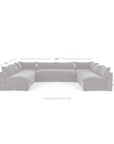Grant 5-Piece Sectional Crypton Henry Charcoal Four Hands