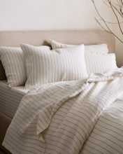 European Linen Stripe Duvet Cover