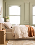 Classic Organic Percale Gingham Duvet Cover Set