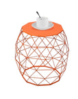 Geometric Iron Side Table