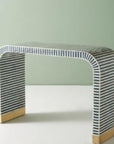 Bone Inlay Waterfall Console Table
