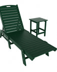 Malibu Outdoor Chaise Lounge with Side Table