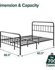 Florence Metal Platform Bed Frame