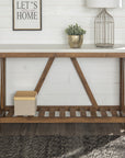 A - Frame Faux Marble Console Table - From Where -
