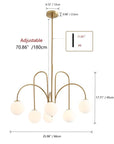 Abrial 6 - Light Sputnik Chandelier - From Where -