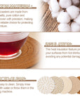 Absorbent Boho Coasters - From Where -