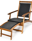 Acacia Folding Rattan Wicker Chair - From Where -