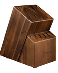 Acacia Wood Knife Block Without Knives - From Where -