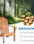 Acacia Wood Lounger Chair - From Where -