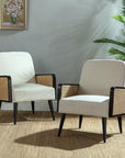 Accent Armchair with Wood Legs Set of 2 - From Where -