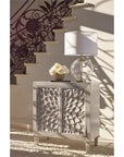Accent Cabinet with Floral Carved Door - From Where -