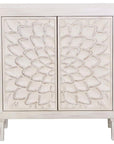 Accent Cabinet with Floral Carved Door - From Where -