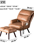 Accent Chair with Ottoman Set - From Where -