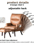 Accent Chair with Ottoman Set - From Where -