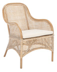 Charlie Rattan Accent Chair W/ Cushion