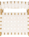 Adah Brown Wood Bar Stool - From Where -