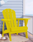 Adirondack Yellow Outdoor Chair - From Where -