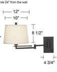 Adjustable Wall Lamp with Cord - From Where -