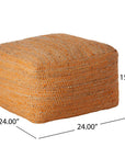 Ainsley 26" Rectangle Pouf Ottoman - From Where -